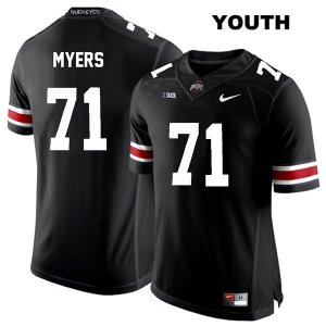 Youth NCAA Ohio State Buckeyes Josh Myers #71 College Stitched Authentic Nike White Number Black Football Jersey RA20J36VE